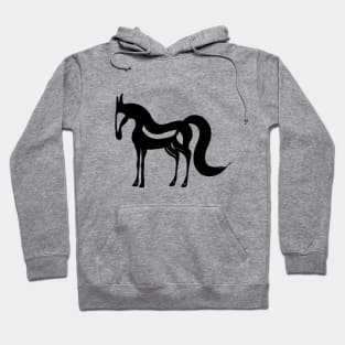 The Essence of a Horse (Black and White) Hoodie